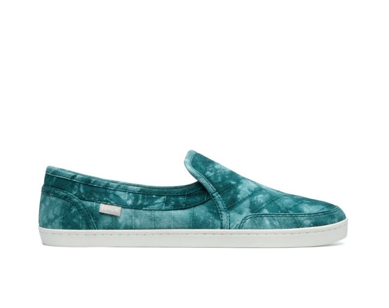 Sanuk Pair O Dice Tie Dye Women\'s Shoes Turquoise | Canada 110UZG